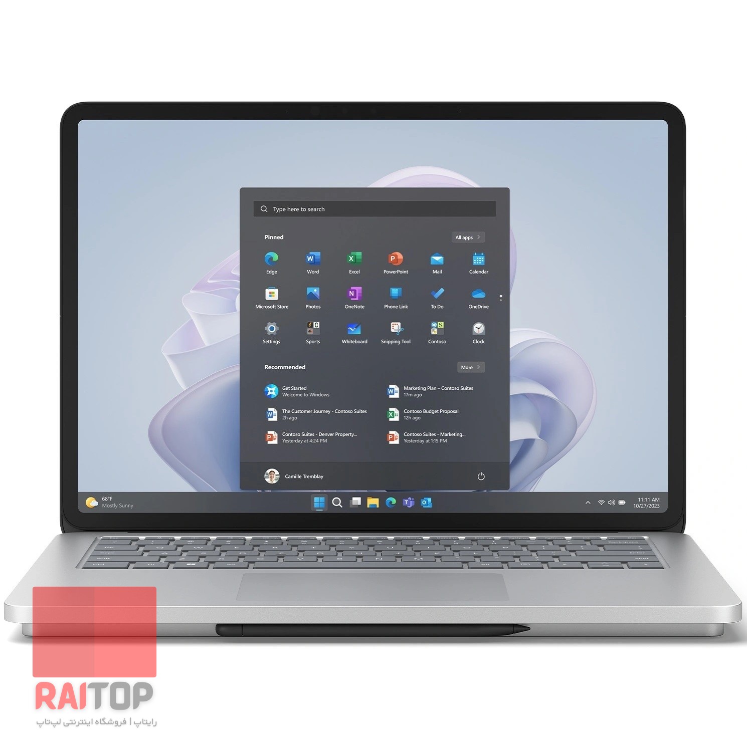 لپ تاپ 14 اینچی Microsoft مدل Surface Laptop Studio 2