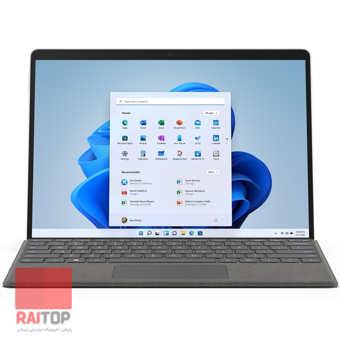 تبلت Microsoft مدل Surface Pro 8 همراه با کیبرد