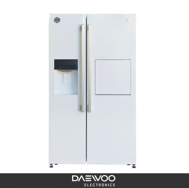 یخچال فریزر ساید بای ساید دوو مدل سفید براق DS-3020GW — تصویر ۲