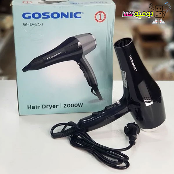 سشوار خانگی 2000 وات گوسونیک مدل GHD-251 — تصویر ۷