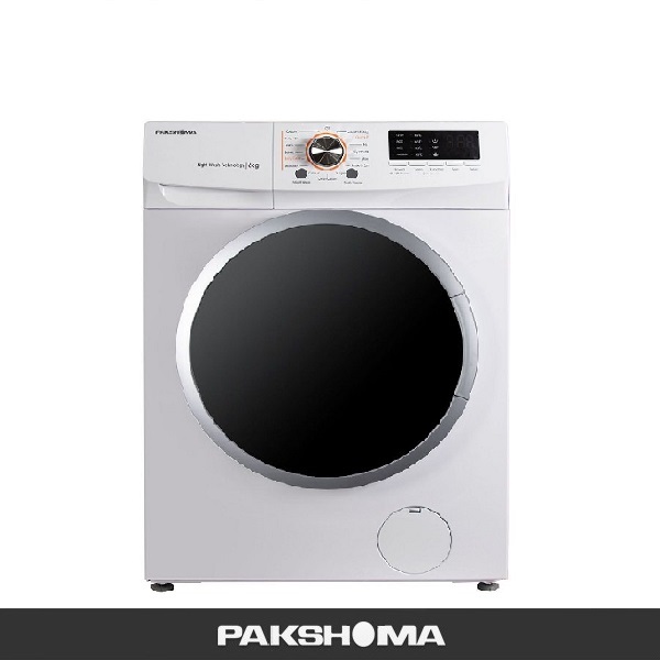ماشین لباسشویی پاکشوما مدلUWF-10600 WT ظرفیت ۶ کیلوگرم