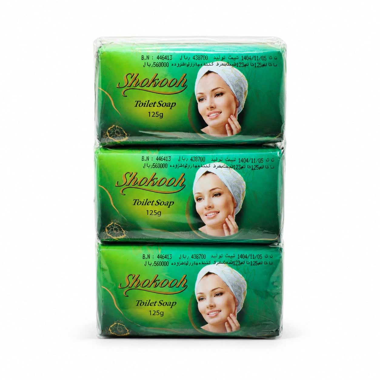 صابون شکوه سبز وزن 125 گرم مدل ToiletSoap – بسته 6 عددی