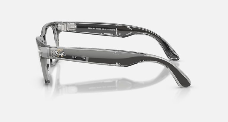 عینک هوشمند RAY-BAN | META GEN 2 WAYFARER Shiny Transparent Grey–Clear/Sapphire Transitions S50 — تصویر ۲