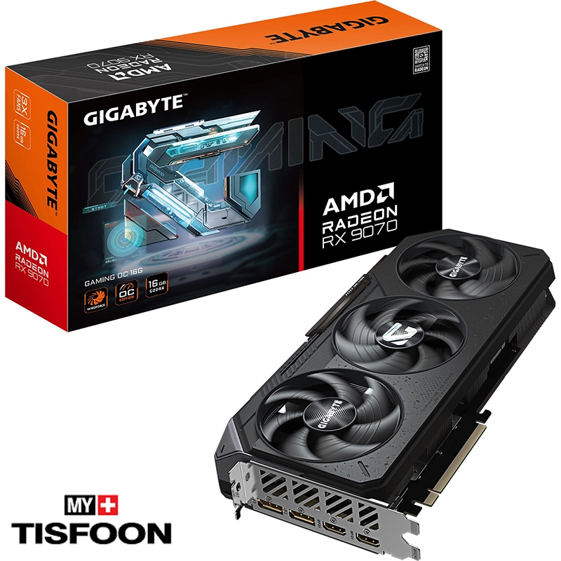 کارت گرافیک گیگابایت Radeon RX 9070 GAMING OC 16GB