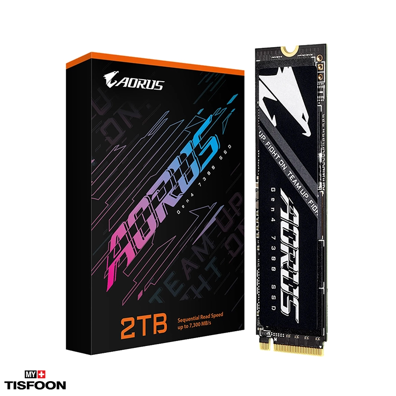 اس اس دی گیگابایت مدل AORUS Gen4 7300 ظرفیت ۲ ترابایت