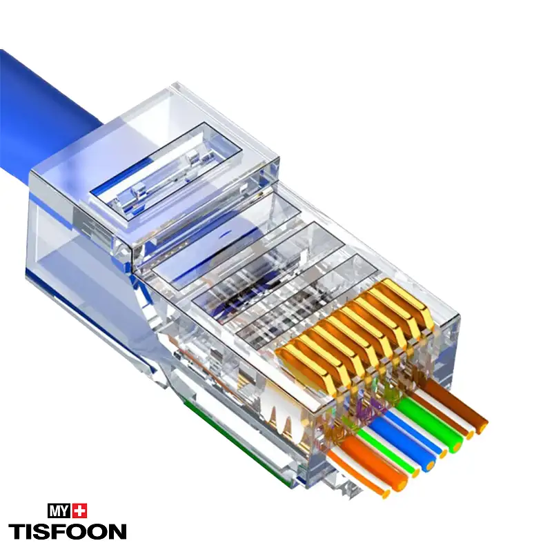 سوکت شبکه میان گذر Cat6 UTP کی نت K-NC6UP100 — تصویر ۳