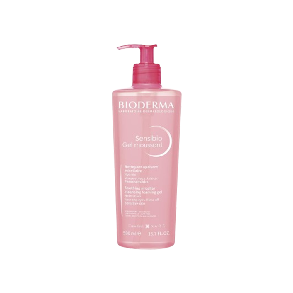 ژل شستشو صورت بایودرما BIODERMA صورتی مدل سنسیبو Sensibio پوست حساس — تصویر ۲