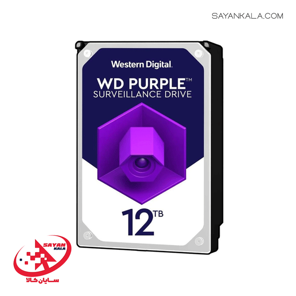 هارد اینترنال 12 ترابایت وسترن دیجیتال بنفش مدل HDD INTERNAL 12TB WESTERN DIGITAL PURPLE