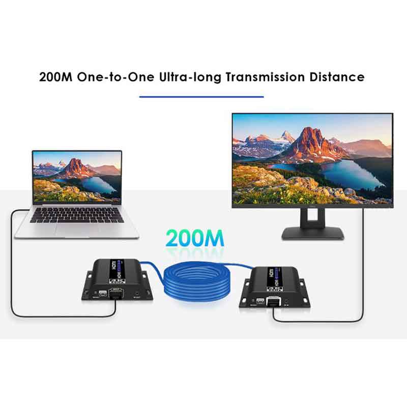 اکستندر HDMI تحت شبکه مدل LKV483 4K@60Hz — تصویر ۵