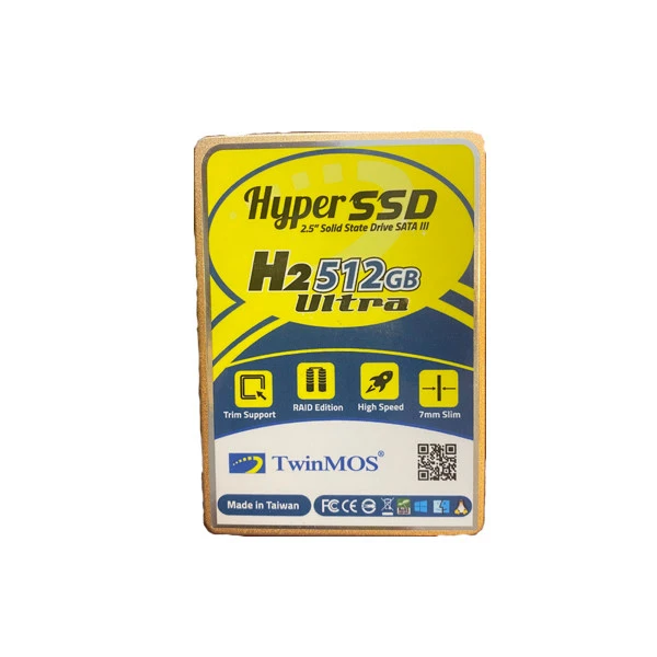 اس اس دی اینترنال توین موس ظرفیت 512 گیگابایت SSD SATA TWINMOS 512GB — تصویر ۳