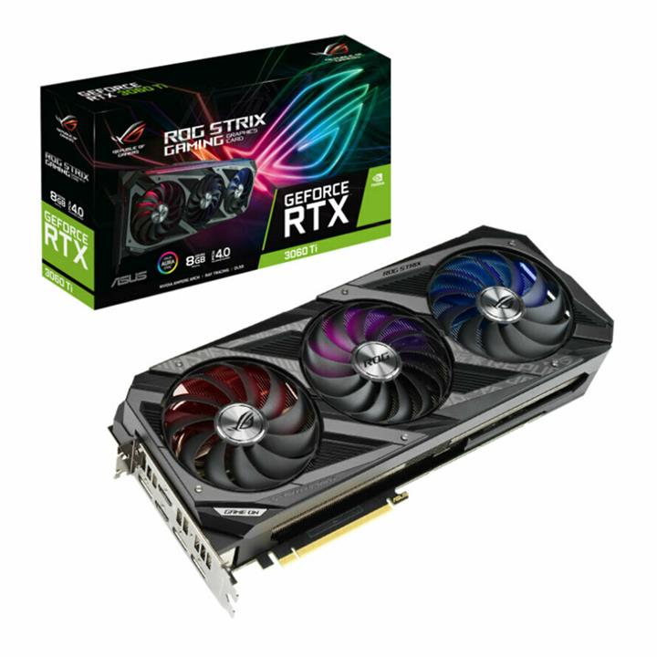 کارت گرافیک ایسوس ROG STRIX RTX3060TI 8G GAMING استوک