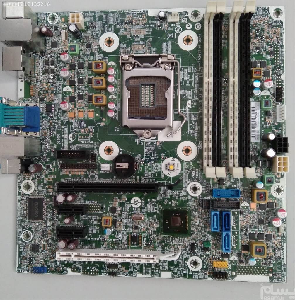 مادربرد مینی کیس اچ پی دست دوم MOTHERBOARD HP 600 G1 — تصویر ۲