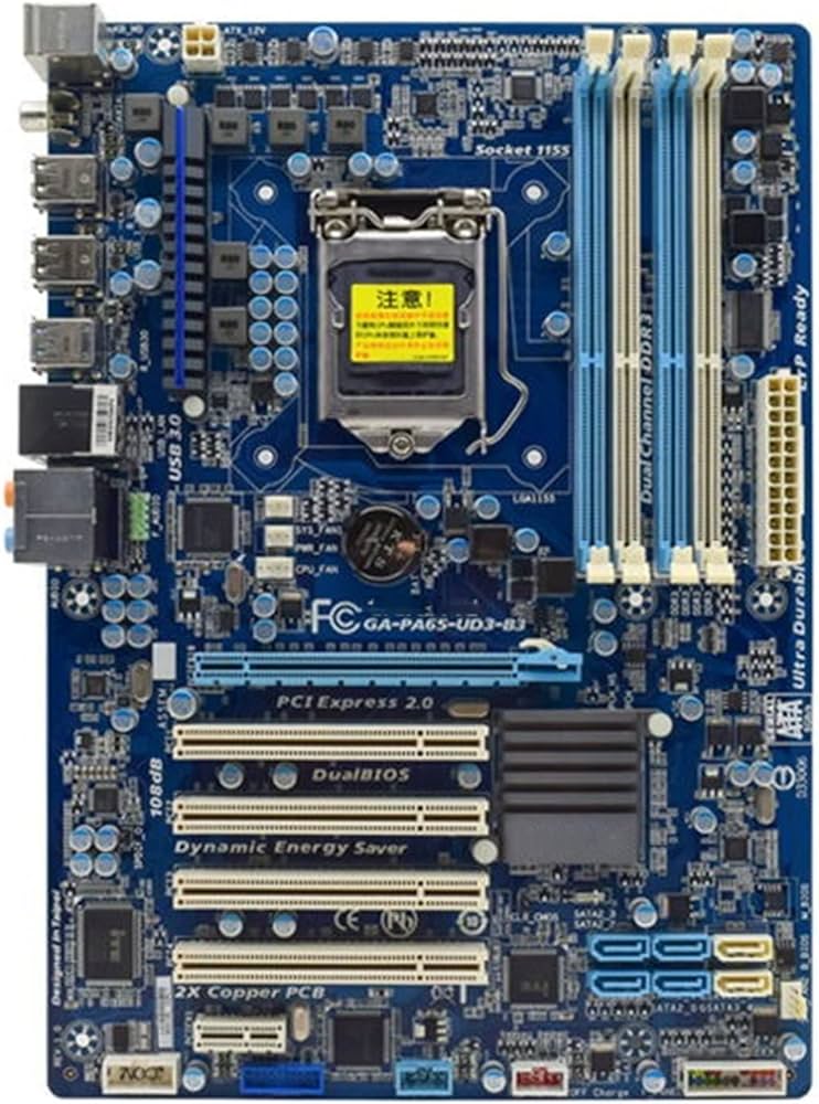 مادربرد گیگابایت استوک MOTHERBOARD GIGABYTE GA-PA65-UD3-B3