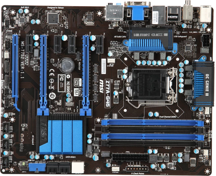 مادربرد ام اس ای استوک MOTHERBOARD MSI Z77A-G45
