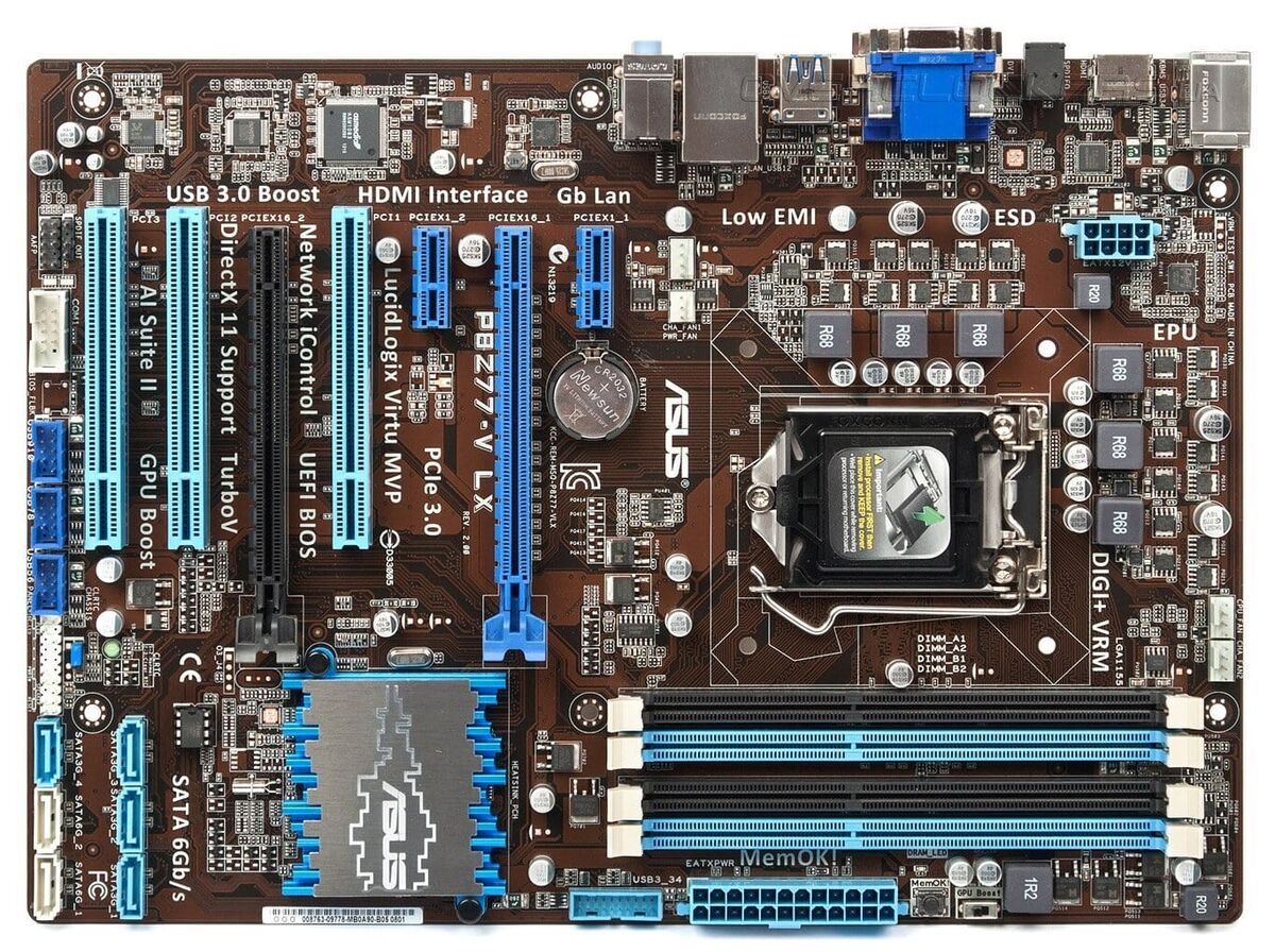 مادربرد ایسوس استوک MOTHERBOARD ASUS P8Z77 – V LX