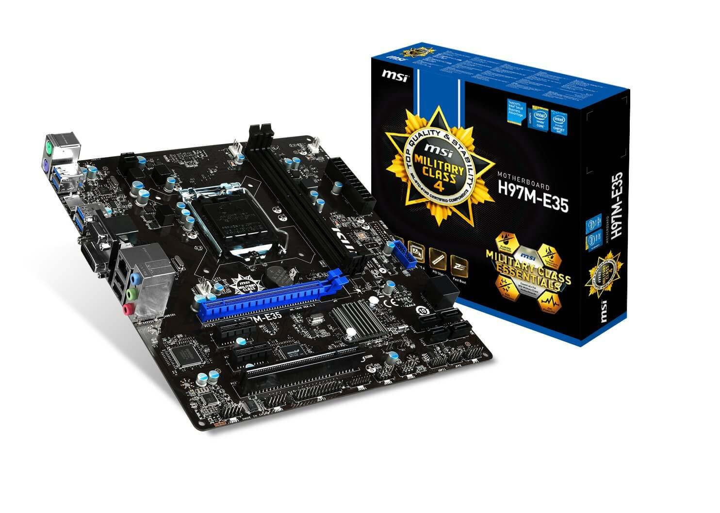 مادربرد ام اس آی استوک MOTHERBOARD MSI H97M-E35 DDR3