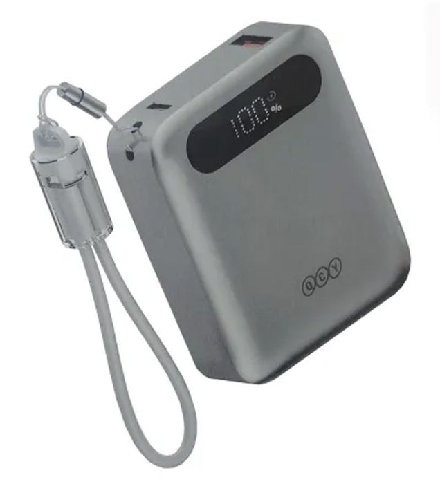 پاوربانک کیو سی وای 22.5W مدل QCY PB10D ظرفیت 10000 میلی آمپر ساعت