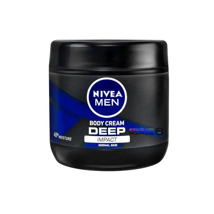 کرم مرطوب دست و بدن مردانه نیوا NIVEA اصل مدل Deep Impact حجم 400 میل — تصویر ۲