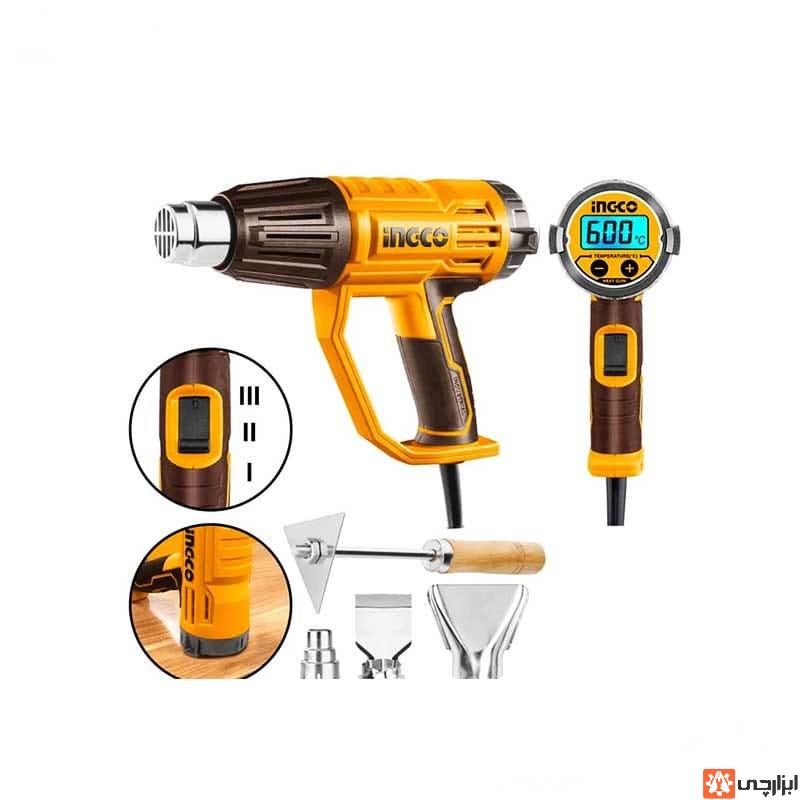 سشوار صنعتی دیجیتالی 3 حالته HG200058 اینکو (2000 وات) — تصویر ۴