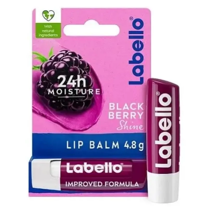 بالم لب شاین دار شاه توت لابلو Labello مدل Black Berry — تصویر ۵
