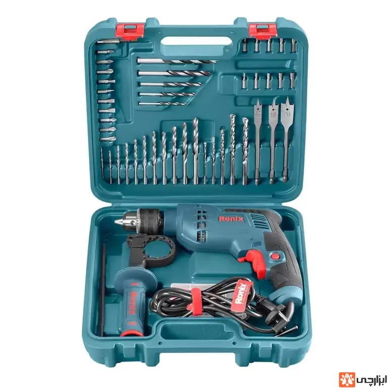 ست ترکیبی دریل برقی 52 پارچه RS-0006 رونیکس