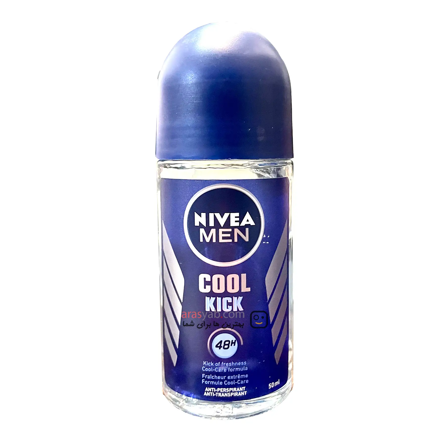 مام رولی ضدتعریق مردانه نیوا nivea مدل کول کیک Cool Kick با محافظ 48 ساعته حجم 50 میل