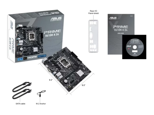 مادربرد ایسوس مدل ASUS H610M-K D4 — تصویر ۴