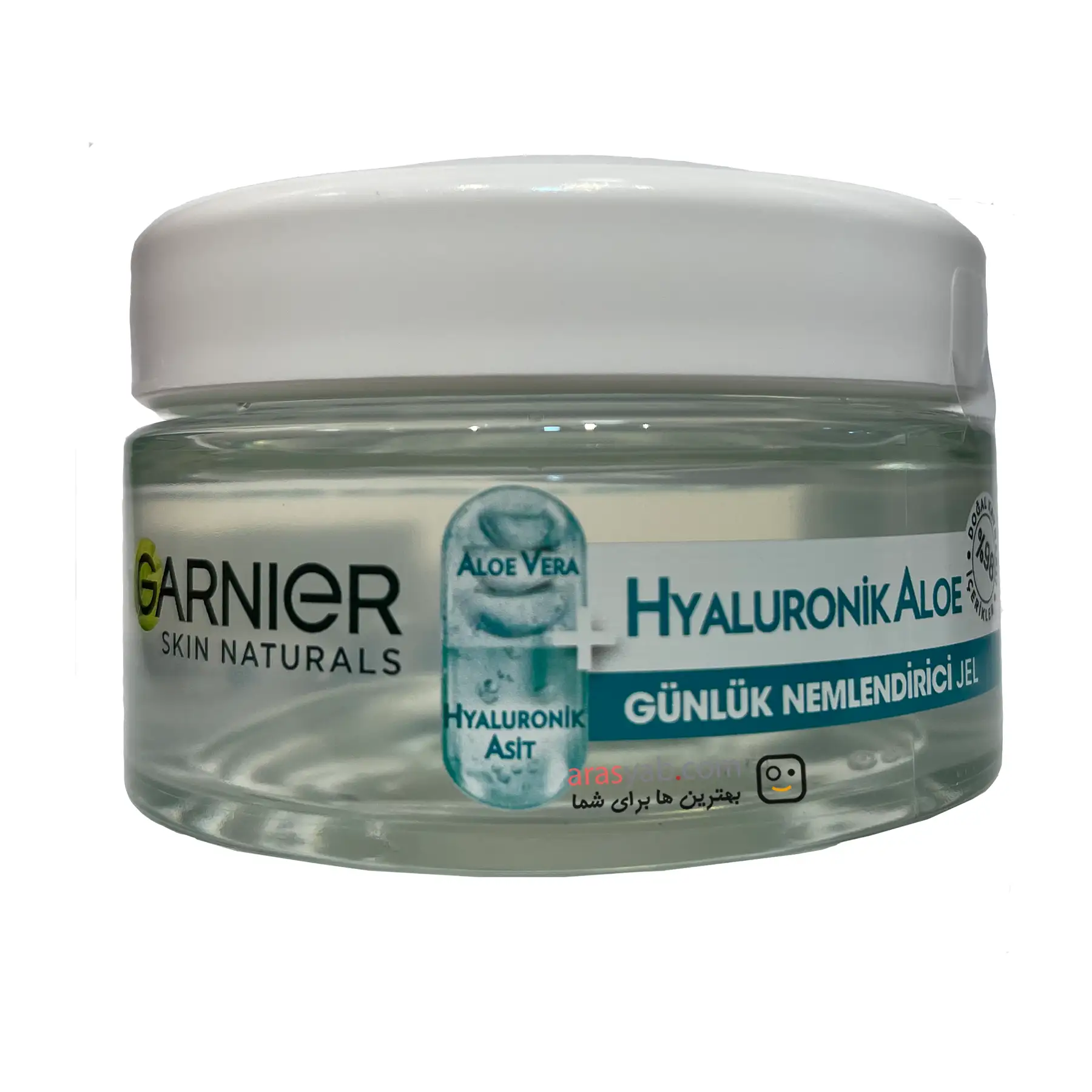 ژل آبرسان صورت گارنیر با عصاره آلوئه ورا مدل Hyaluronic Aloe Gel حجم 50 میلی — تصویر ۲