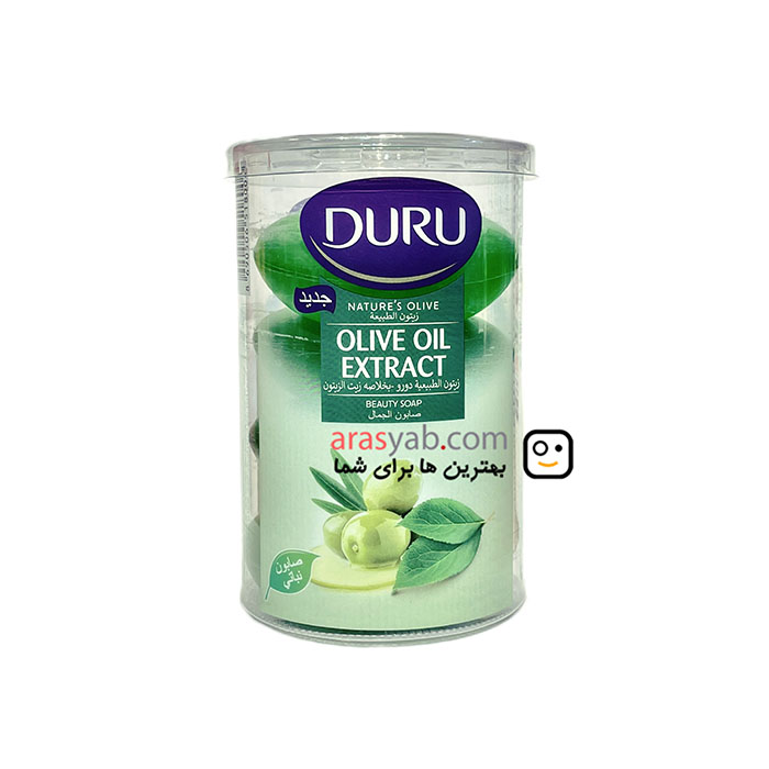 صابون دورو زیتون لیوانی مدل olive oil extract بسته 4 عددی