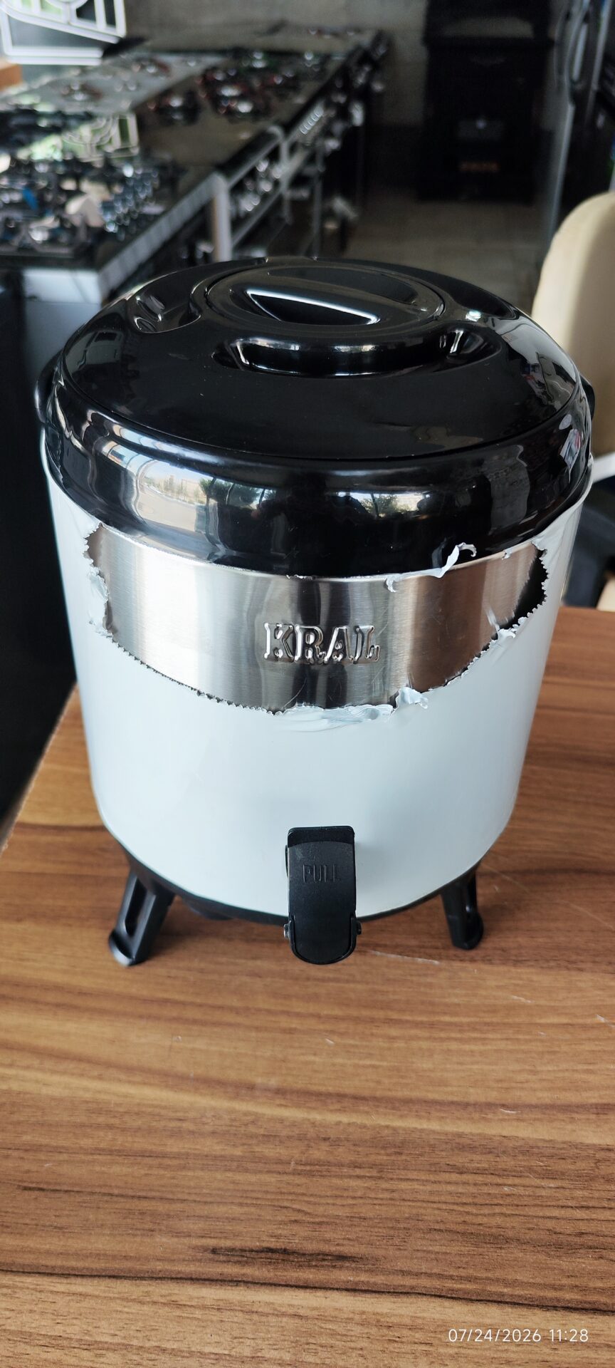 کلمن سرما و گرما ۸ لیتری تمام استیل کرال KRAL — تصویر ۴
