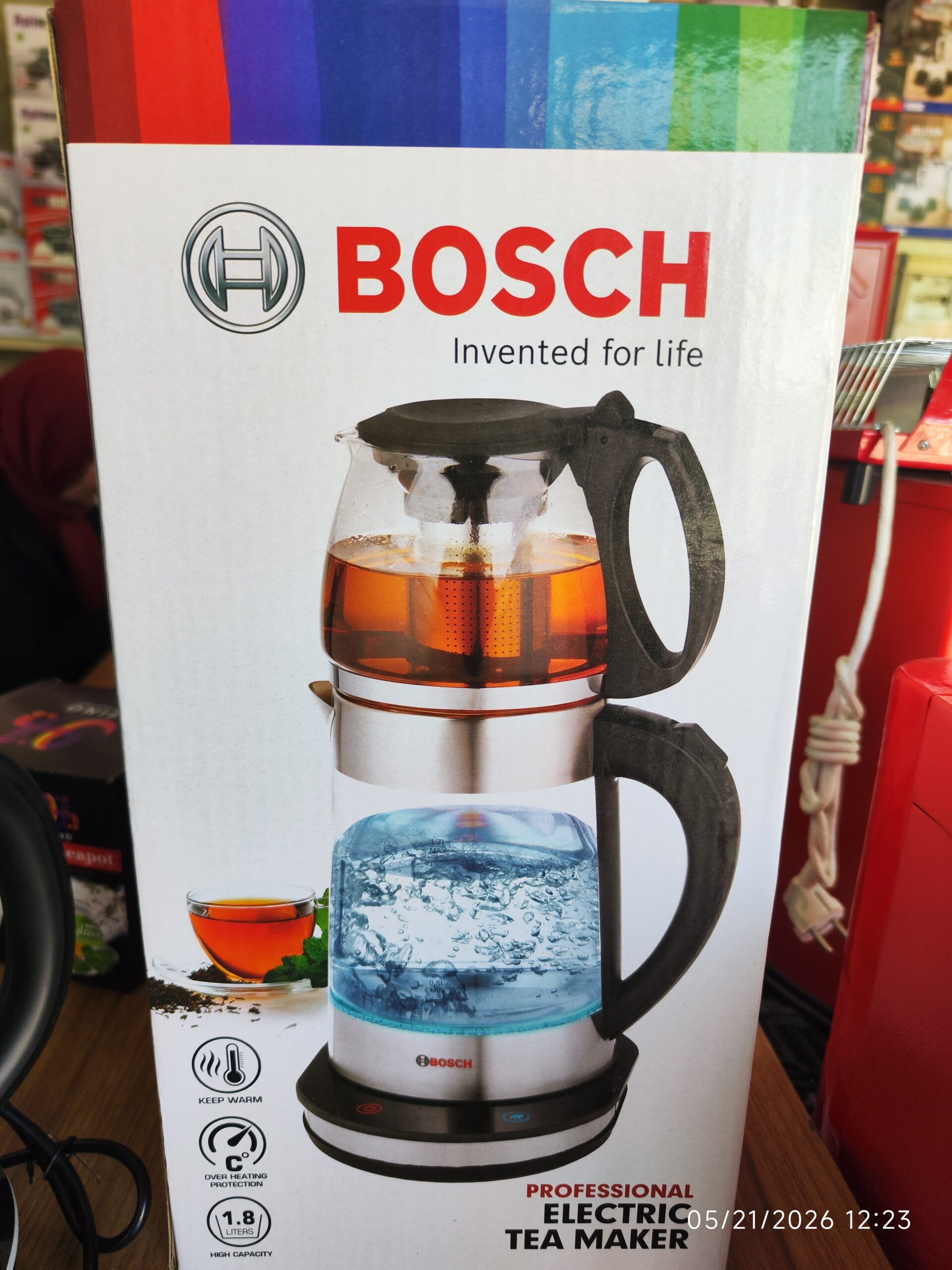 چای ساز روهمی بوش BOSCH سه لیتر لمسی — تصویر ۴