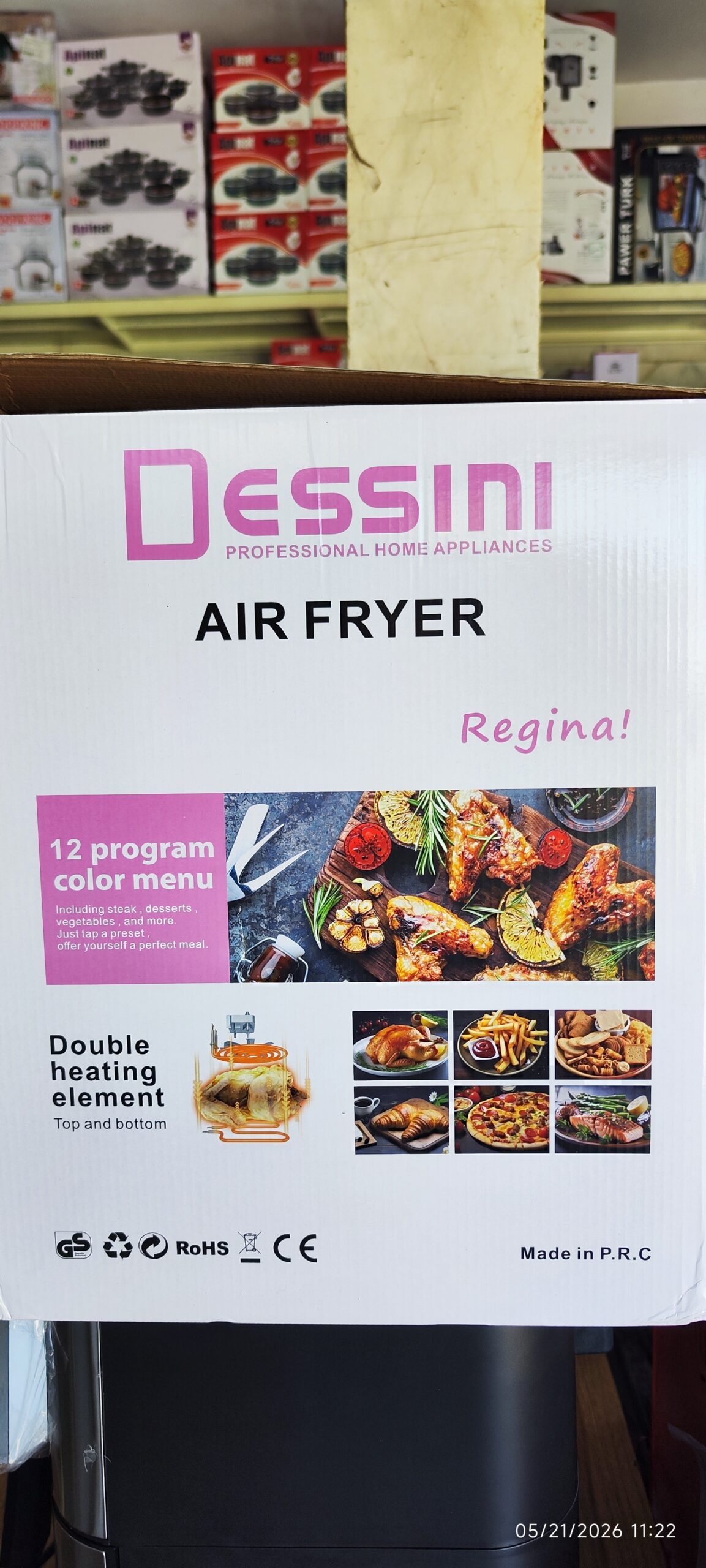 سرخ کن بدون روغن صفحه تبلتی دسینی DESSINI مدل HM-1404 — تصویر ۵