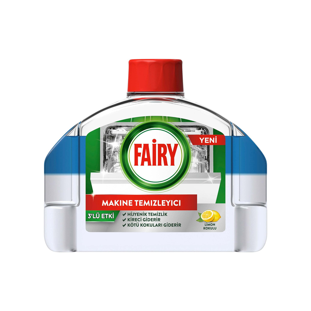مایع جرم گیر ماشین ظرفشویی فیری Fairy با اثر سه گانه و رایحه لیمویی حجم 250 میل — تصویر ۴