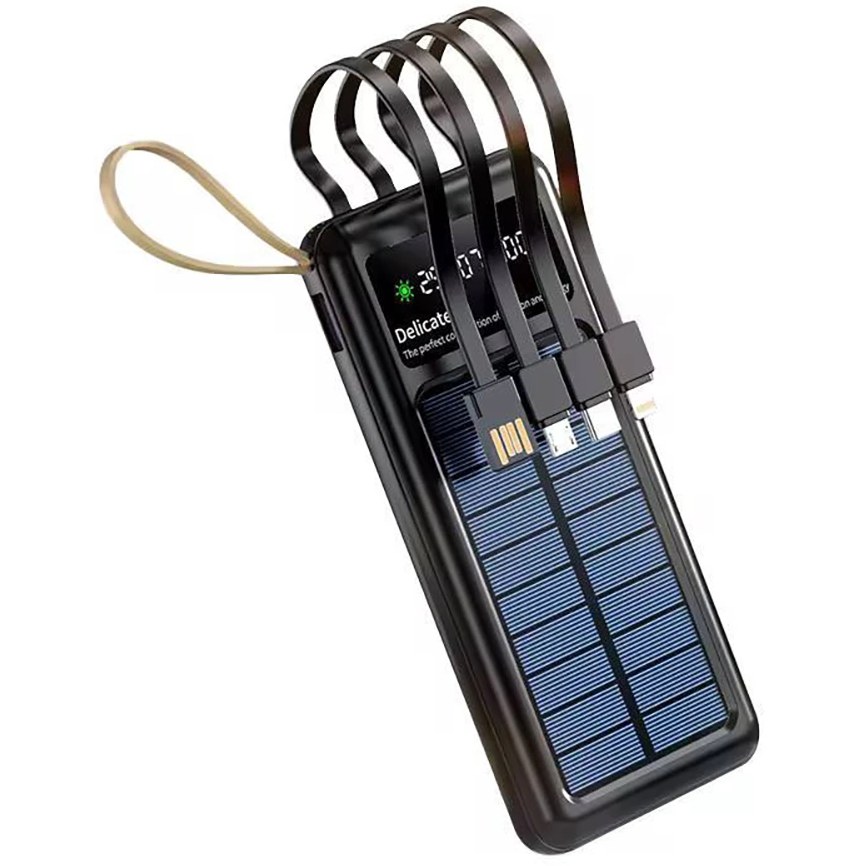 پاوربانک خورشیدی Manoson P-09 🔋☀️ | ظرفیت ۲۰۰۰۰mAh