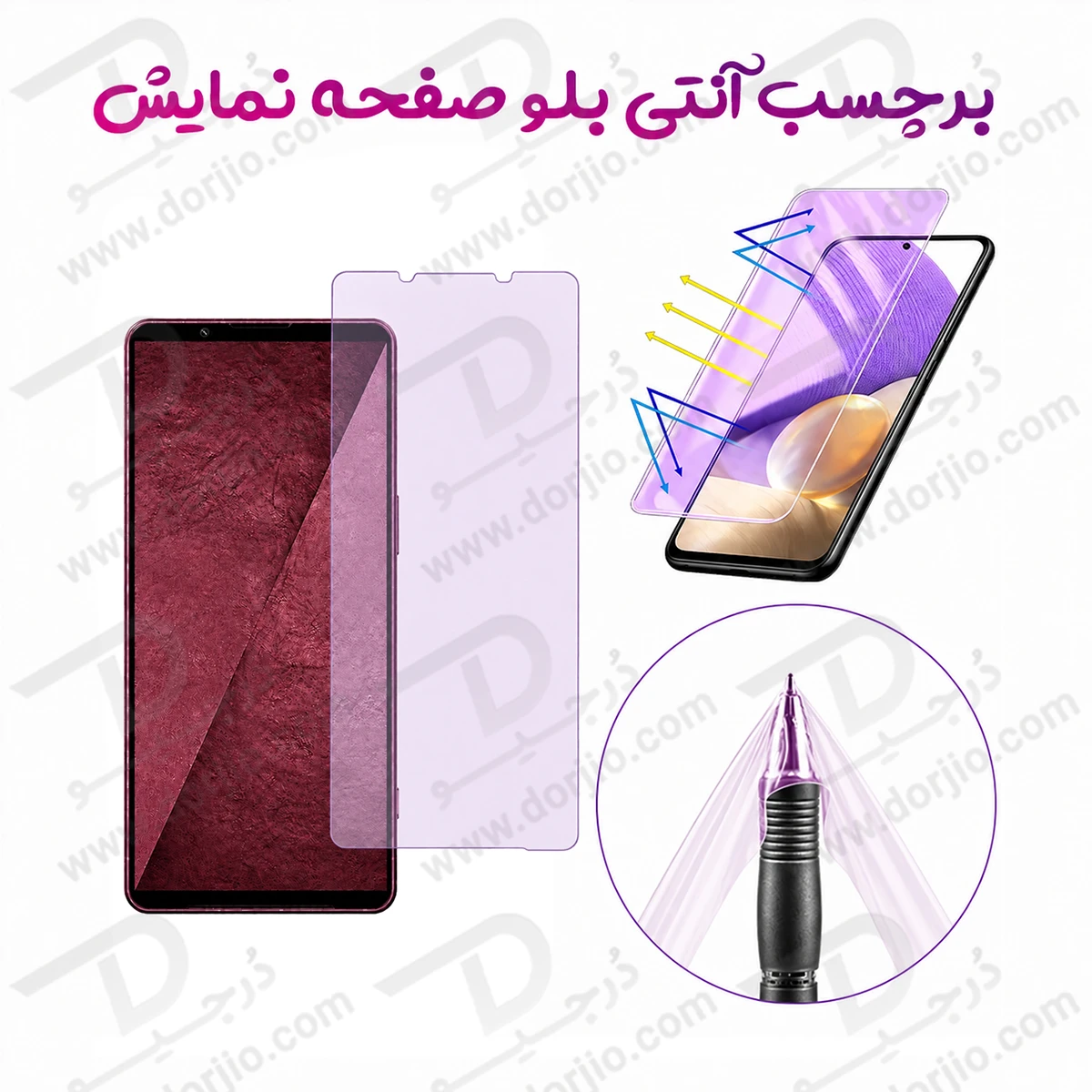 نانو برچسب Anti Blue صفحه نمایش Sony Xperia 1 VIII