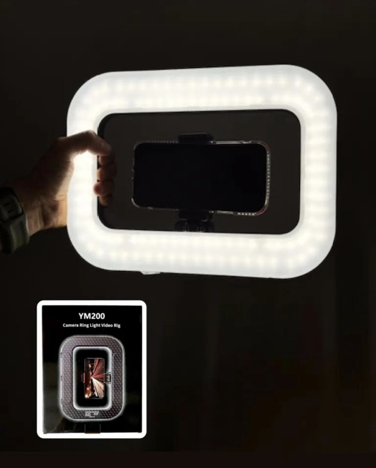 رینگ لایت سلفی موبایل LED SR-200 Mobile Selfie Ring Light — تصویر ۵