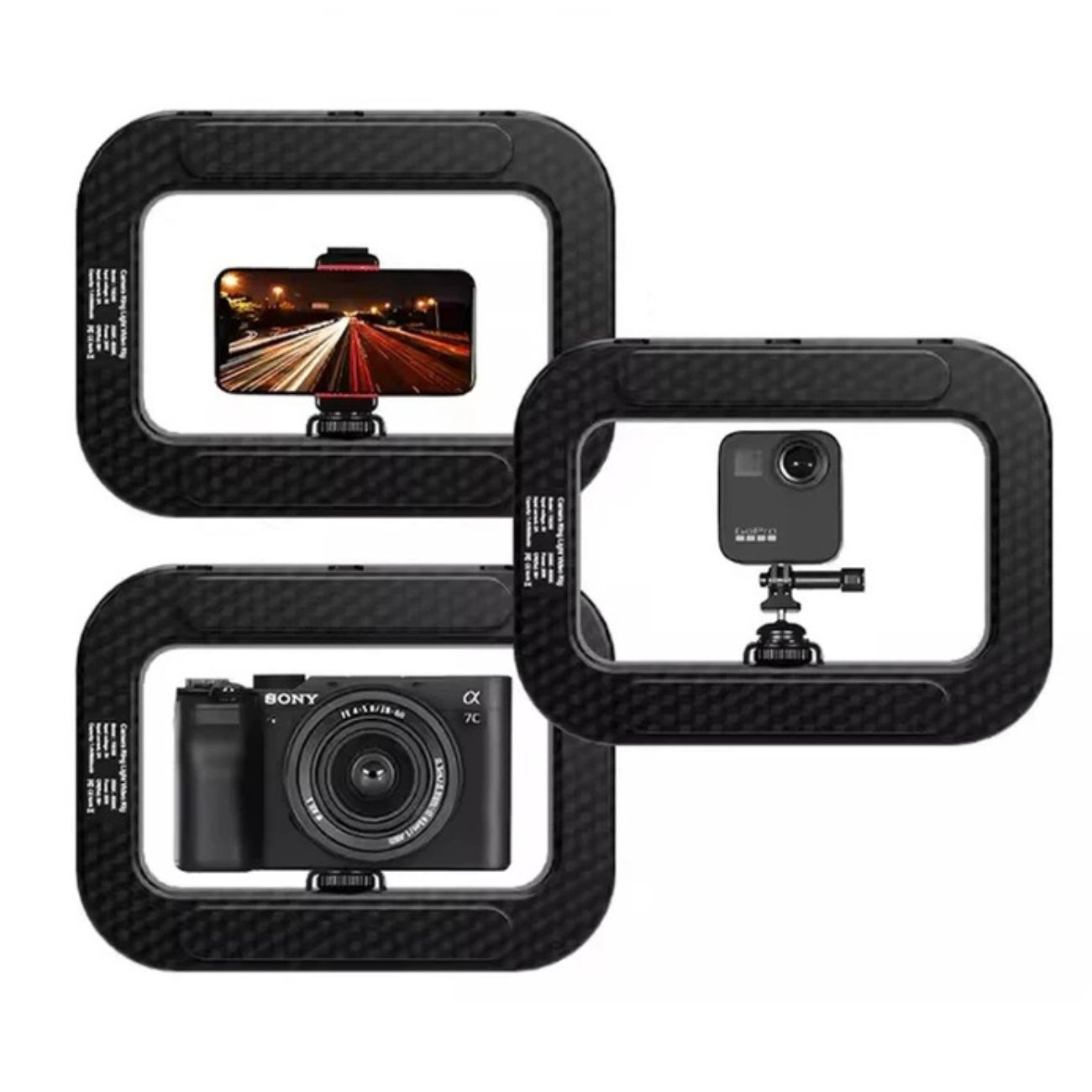 رینگ لایت سلفی موبایل LED SR-200 Mobile Selfie Ring Light — تصویر ۴