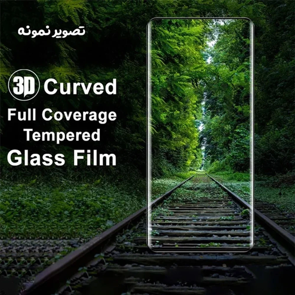 گلس Realme GT Neo6 SE مدل شفاف فول چسب تمام صفحه — تصویر ۵