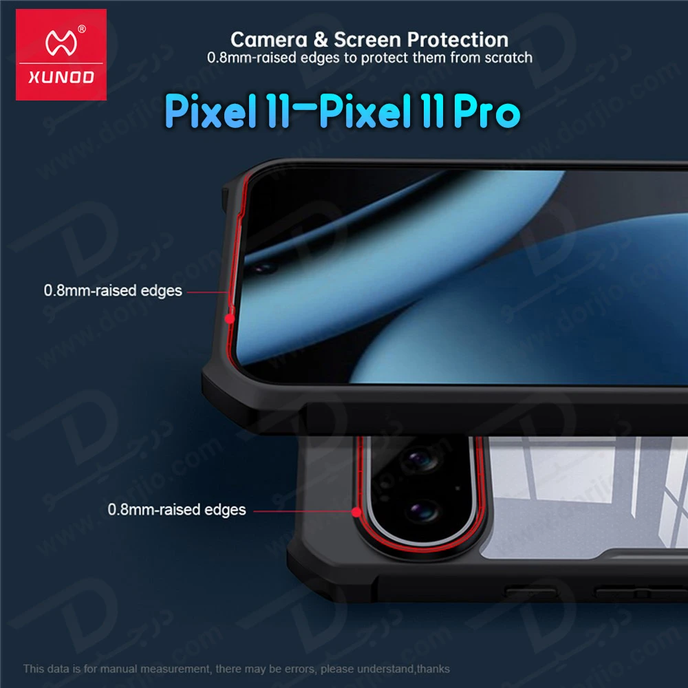 کریستال شیلد شفاف Google Pixel 11 مارک XUNDD سری Beatle — تصویر ۵