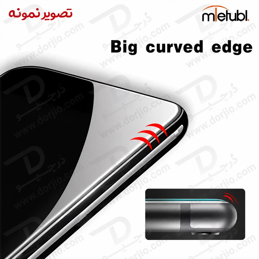 گلس Super-D شیشه ای Redmi 15a مارک Mietubl — تصویر ۳