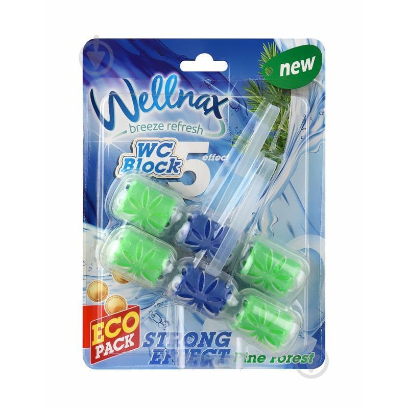 قرص جرمگیر و ضد عفونی کننده توالت فرنگی ولناکس8عددیWellnax — تصویر ۲