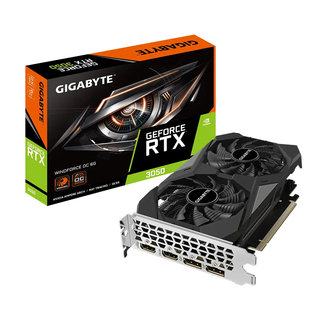 کارت گرافیک گیگابایت Gigabyte RTX 3050 WINDFORCE OC 6G