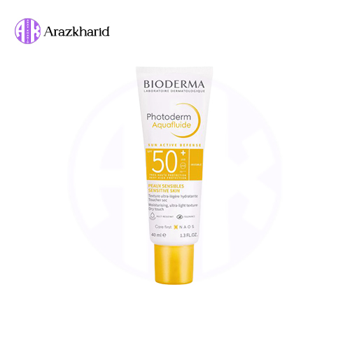 ضد آفتاب فتودرم بایودرما آکوا فلویید بی رنگ 40میلBioderma Photoderm Aquafluide — تصویر ۳