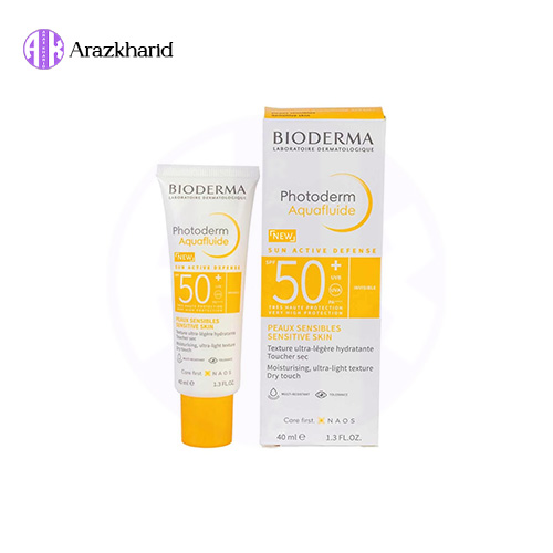 ضد آفتاب فتودرم بایودرما آکوا فلویید بی رنگ 40میلBioderma Photoderm Aquafluide — تصویر ۵