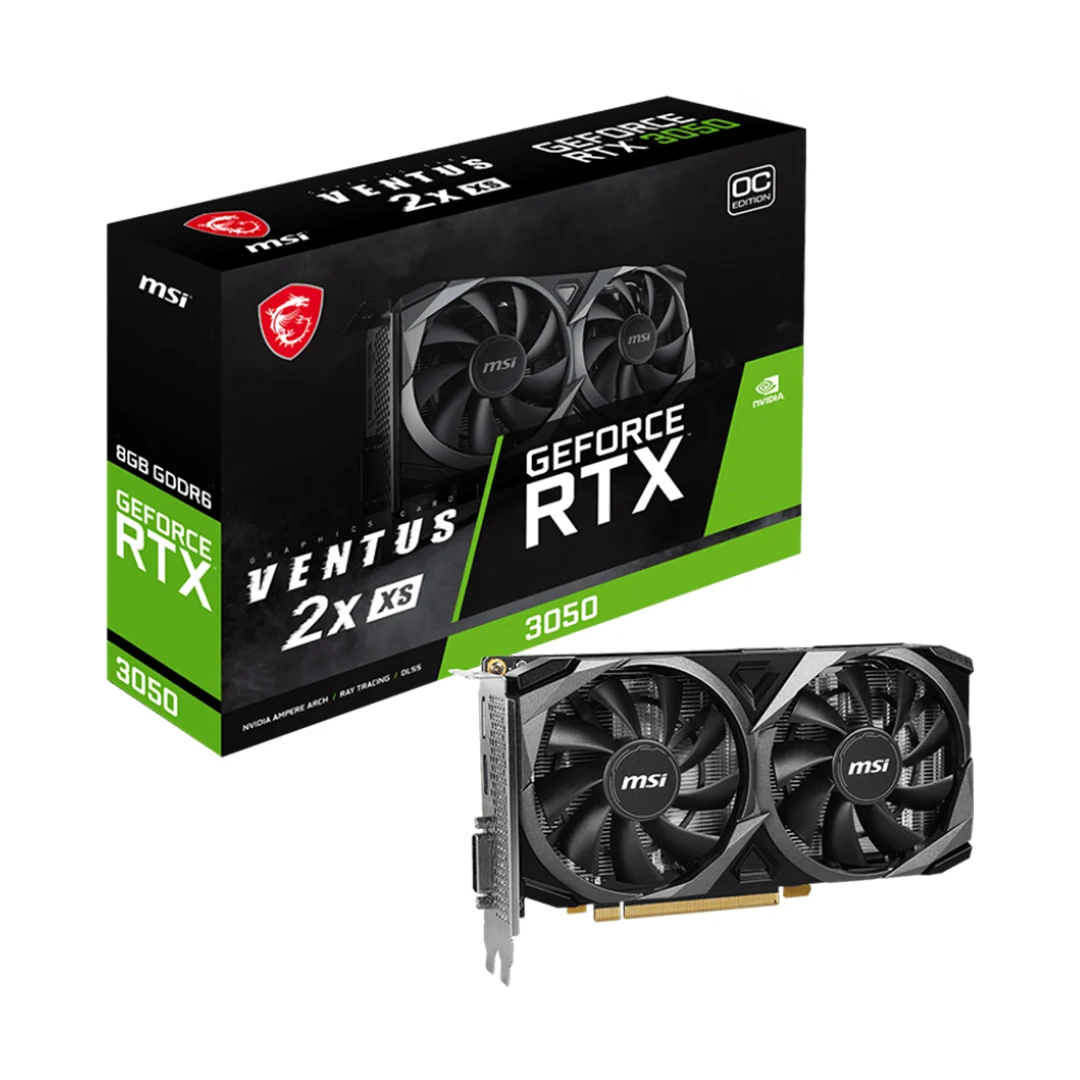 کارت گرافیک ام اس آی GeForce RTX 3050 Ventus 2X 8GB XS OC
