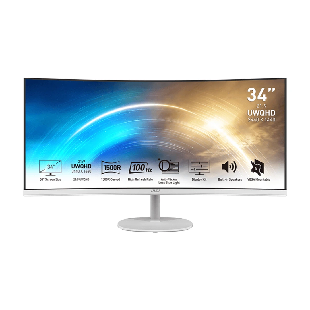 مانیتور خمیده 34 اینچ ام اس آی مدل PRO MP341CQW E2