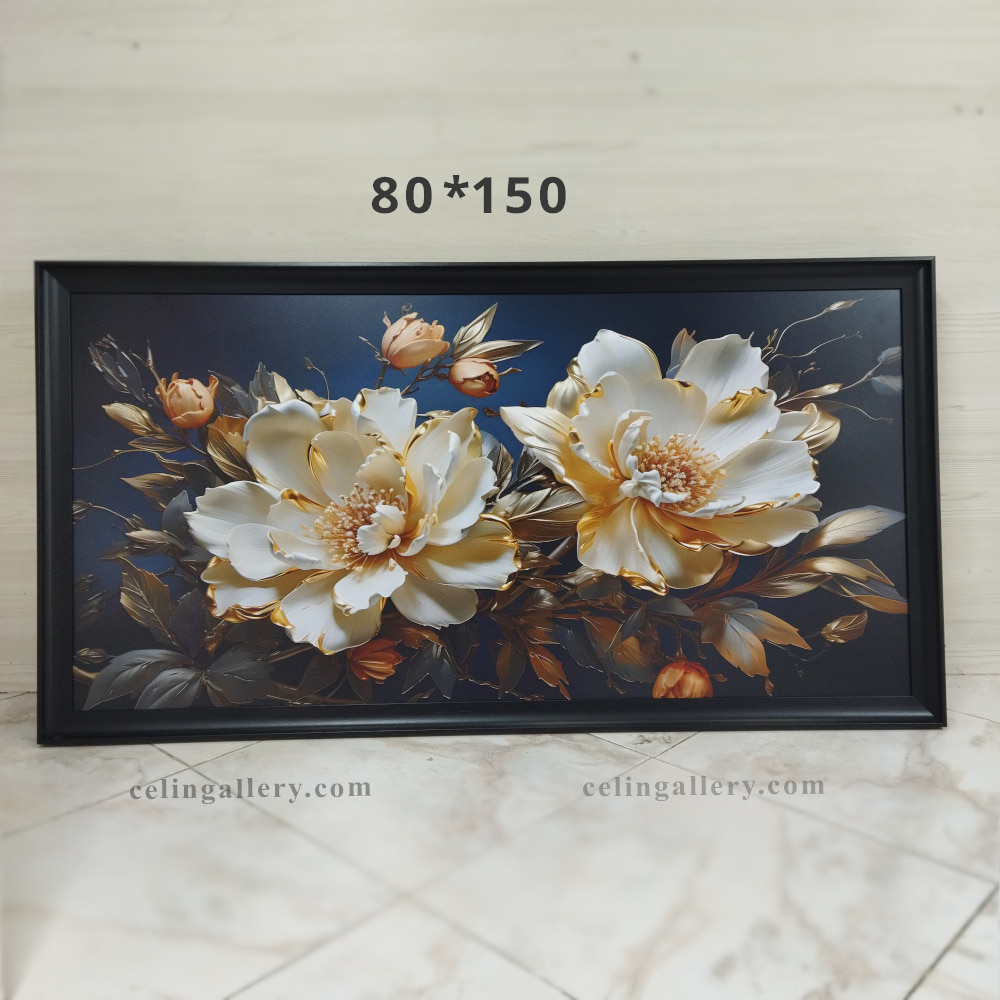 تابلو گل لاکچری طرح هما — تصویر ۵