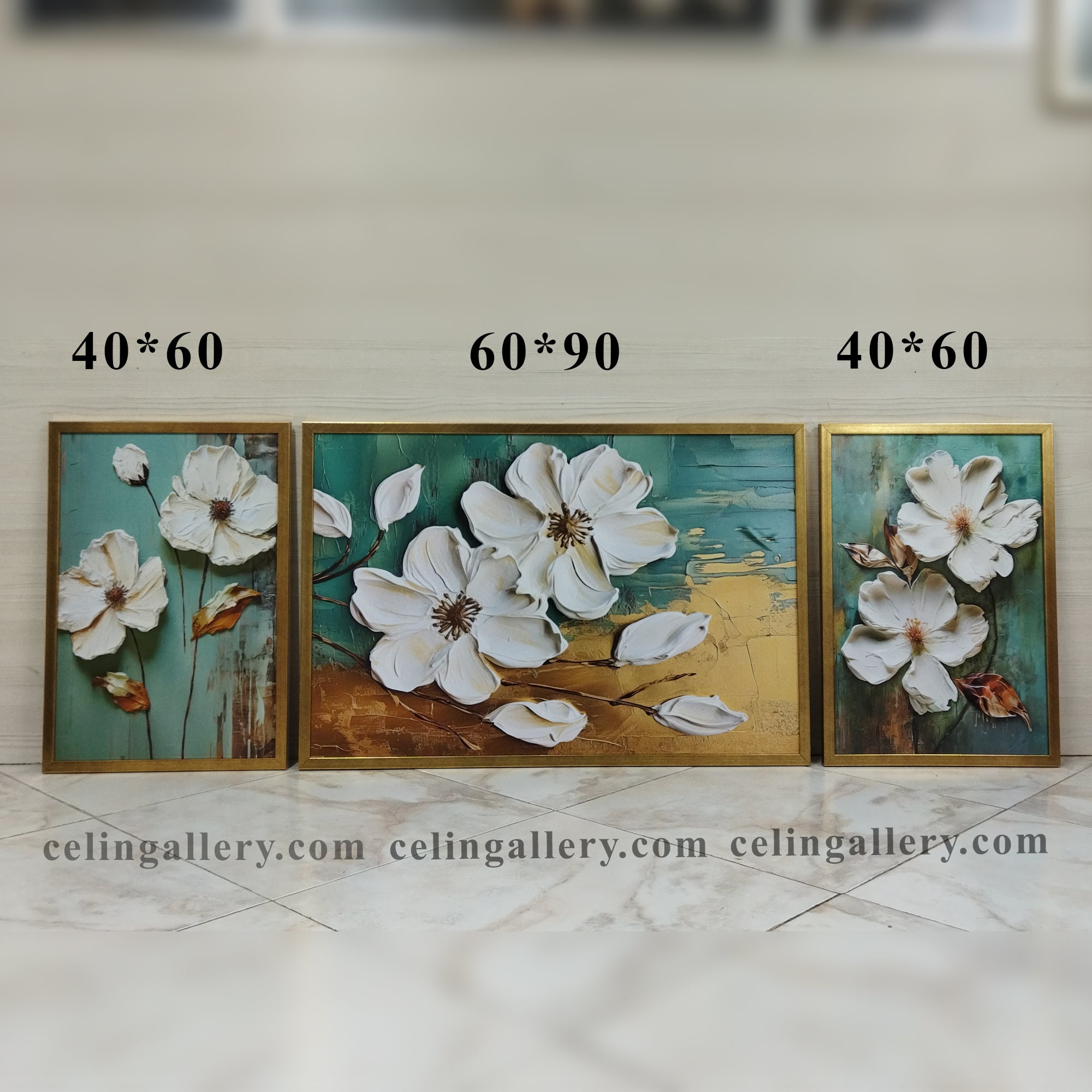تابلو گل دیواری طرح کیمیا — تصویر ۳