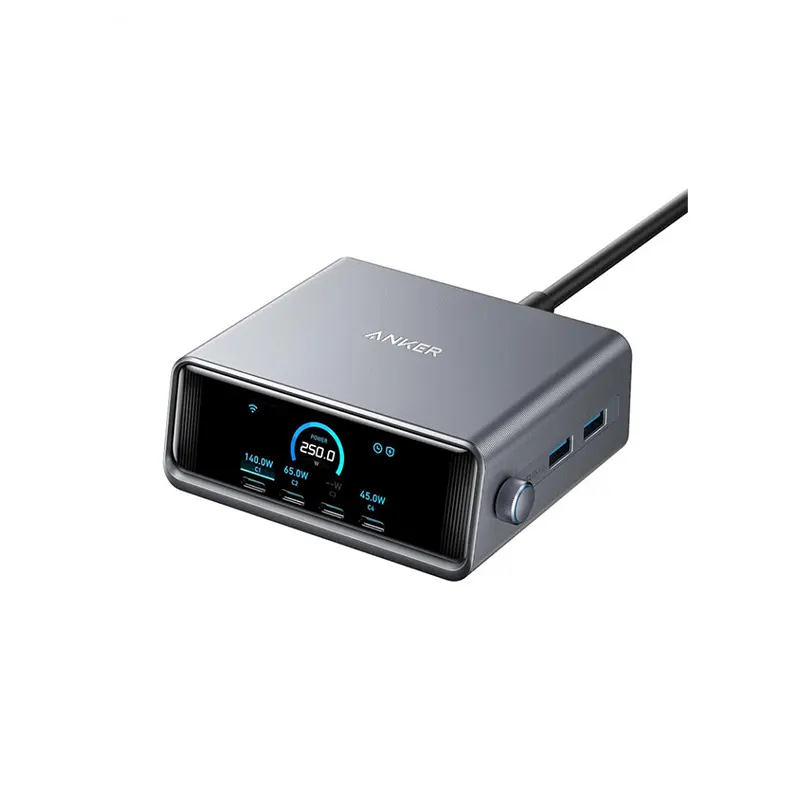 شارژر رومیزی 6 پورت انکر 250 وات مدل ANKER A2345 — تصویر ۲