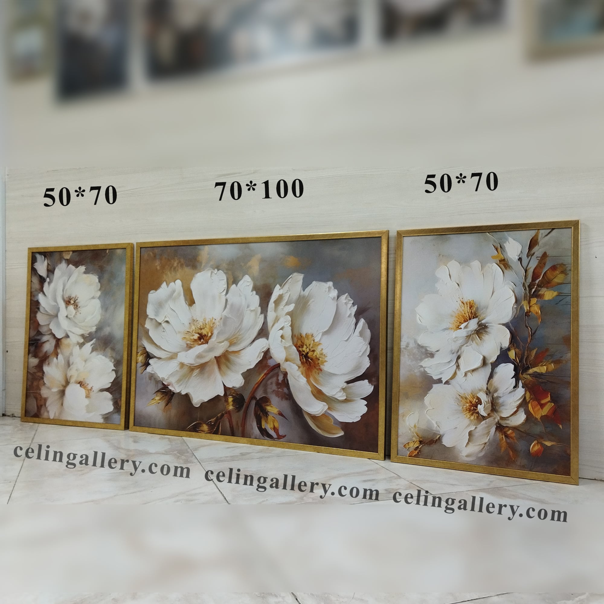 تابلو گل مدرن طرح کژال — تصویر ۳
